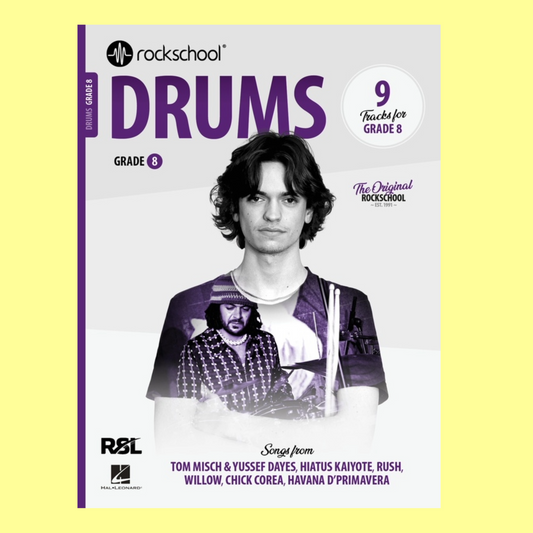 Rockschool Drums Grade 8 (2024+) New Edition