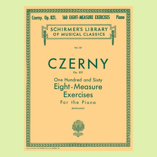 Czerny - 160 Exercises Op 821 For Piano Book