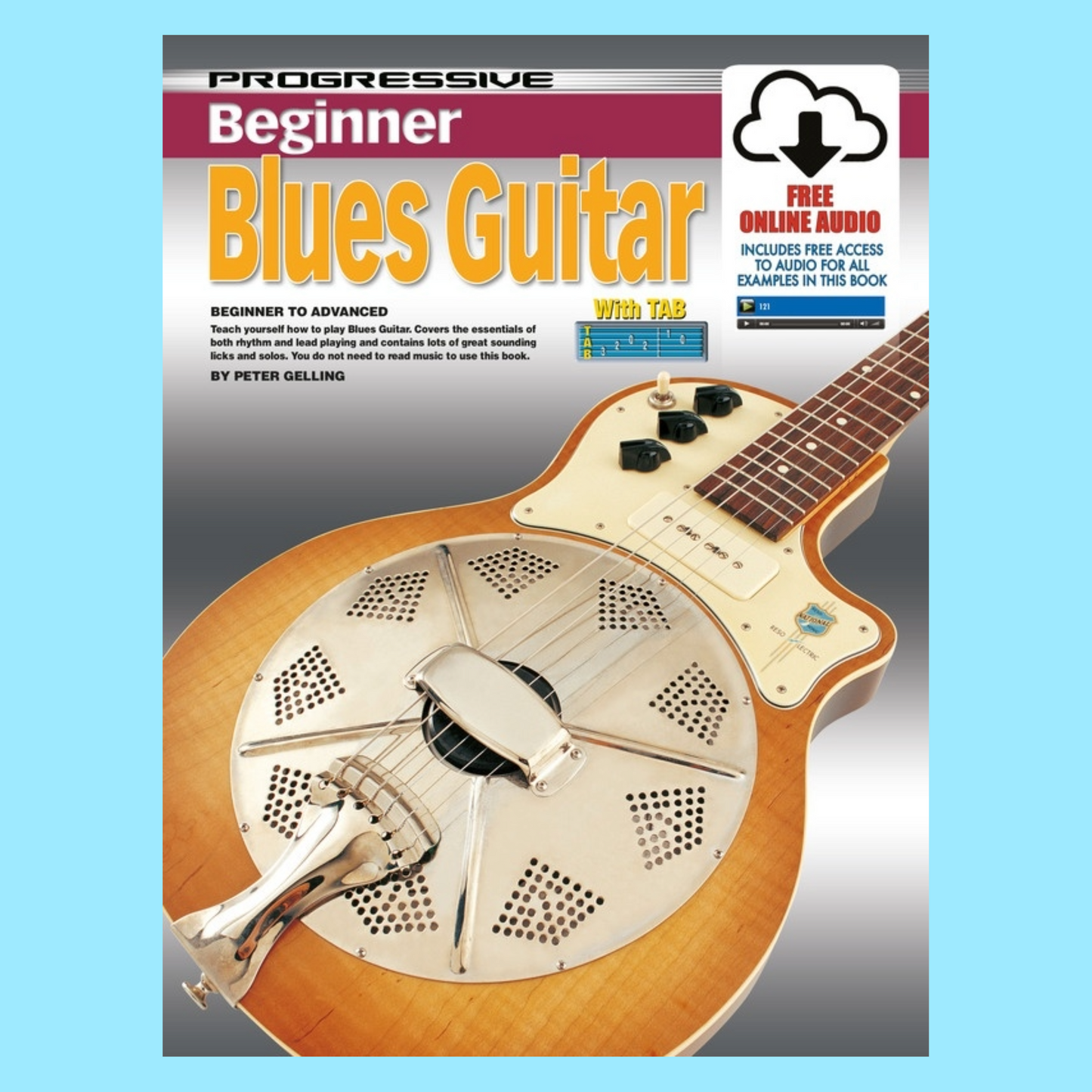 Progressive Beginner Blues Guitar Book and Online Audio