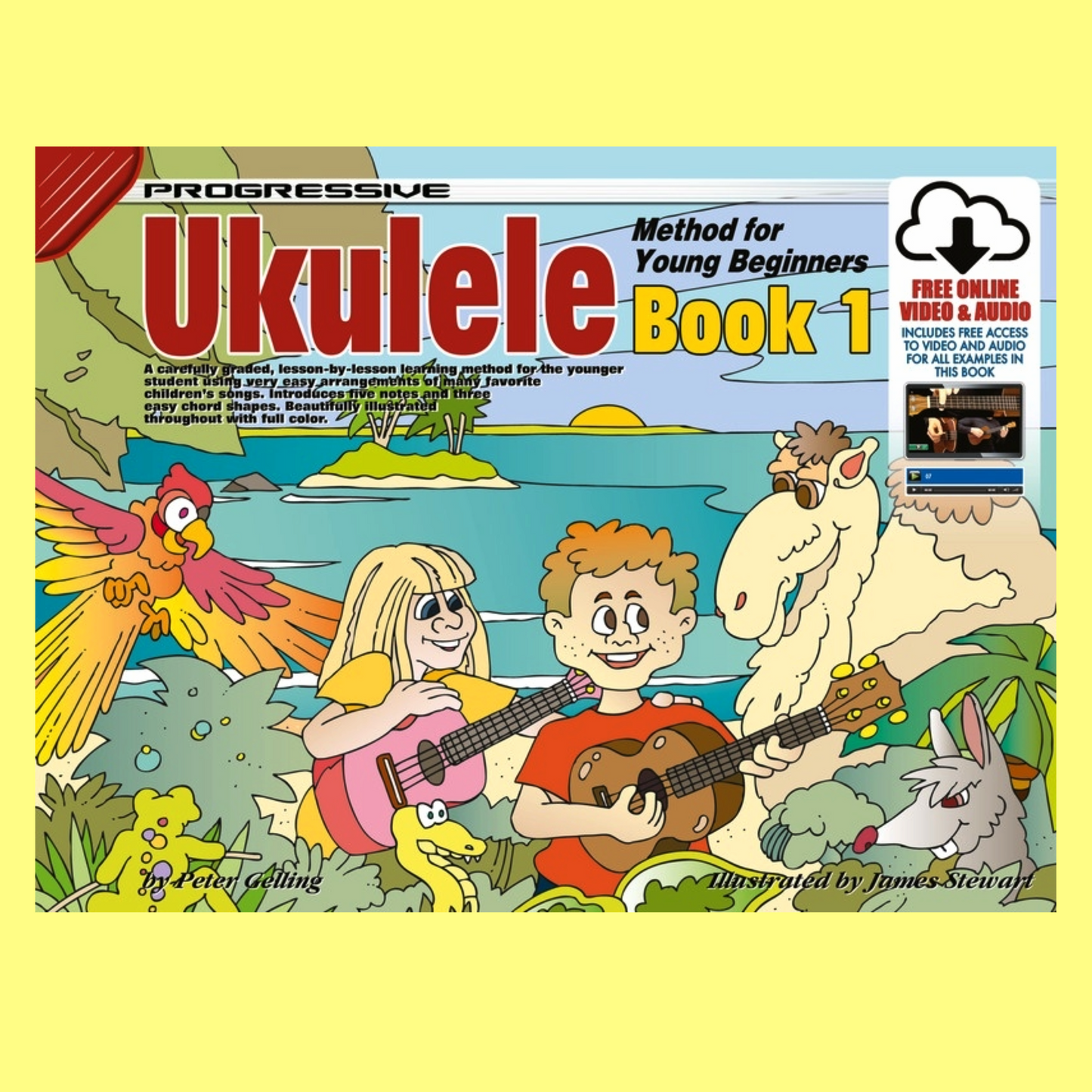 Progressive Ukulele Method For Young Beginners - Book 1 (Book/Ola)