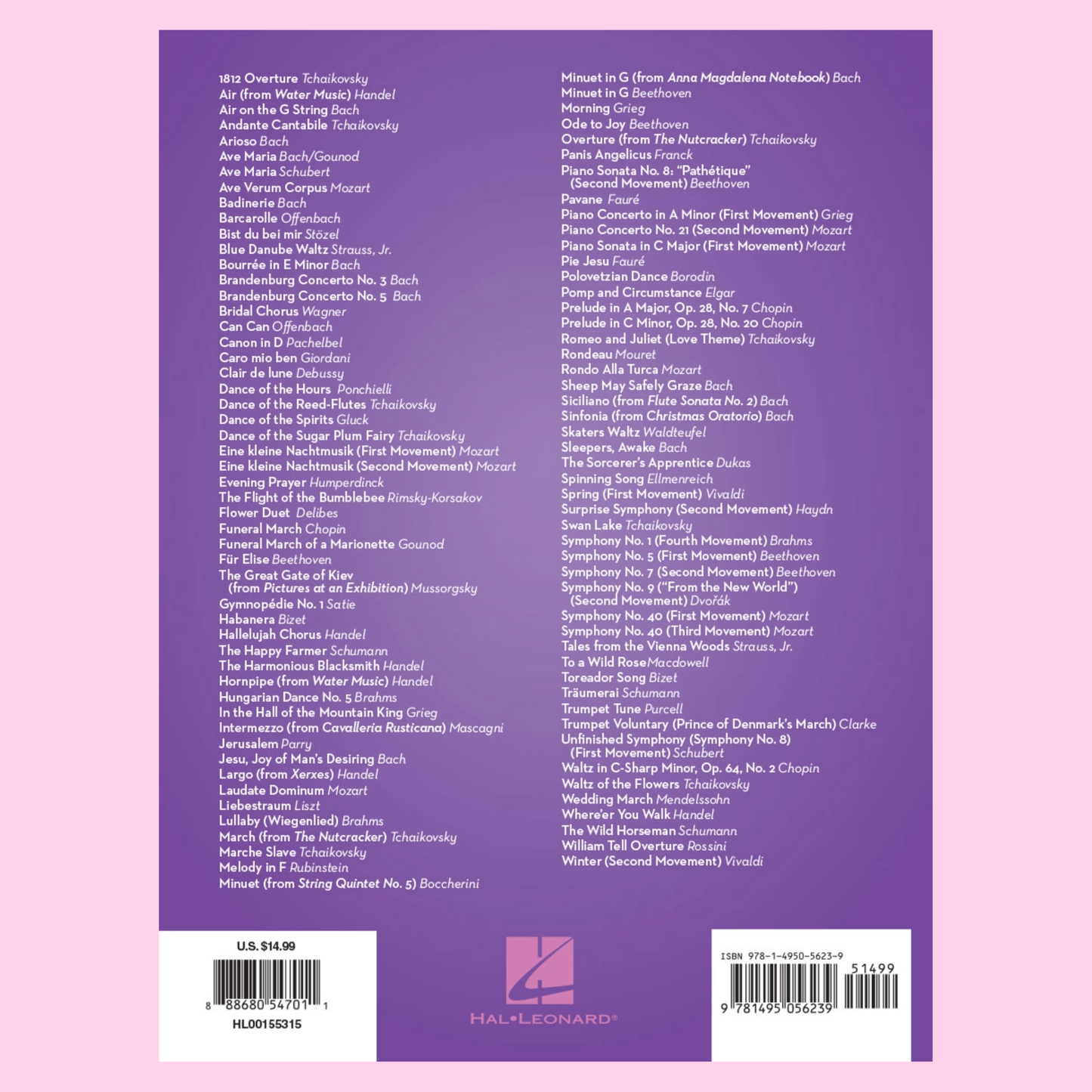 101 Classical Themes For Flute Book