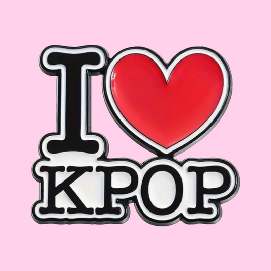 I Love K Pop- Enamel Pin