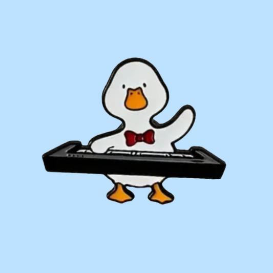 Duck and Keyboard - Enamel Pin