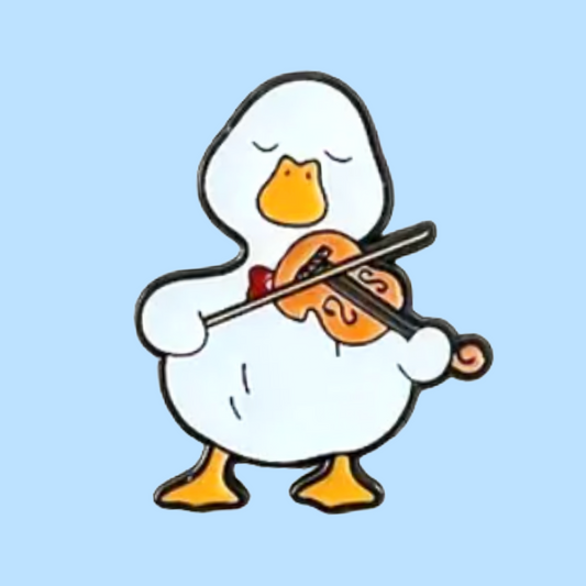 Duck and Violin - Enamel Pin