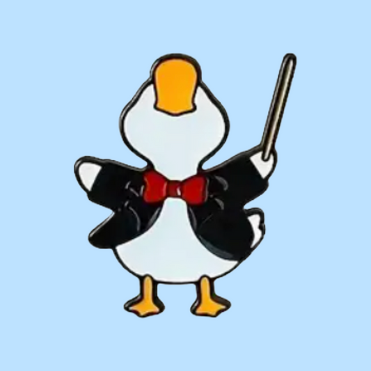 ConDUCKtor - Enamel Pin