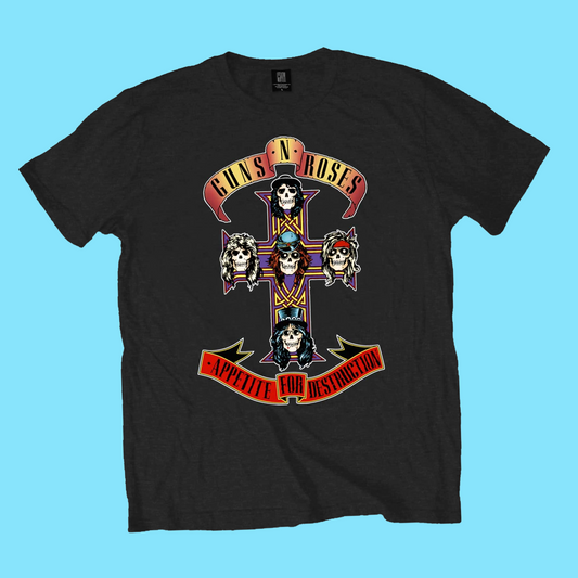 Guns n Roses Appetite for Destruction T-Shirt (Small - XXL) - 100% Cotton