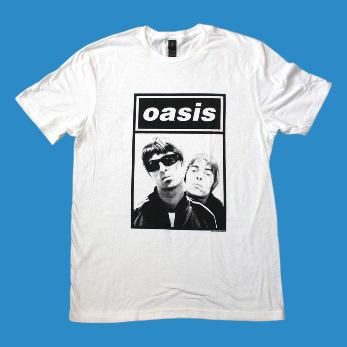 White Oasis Boxed Photo T-Shirt (Small - XXL) - 100% Cotton