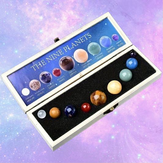 Your Very Own Solar System - Crystal Collection Box of 9 Planets