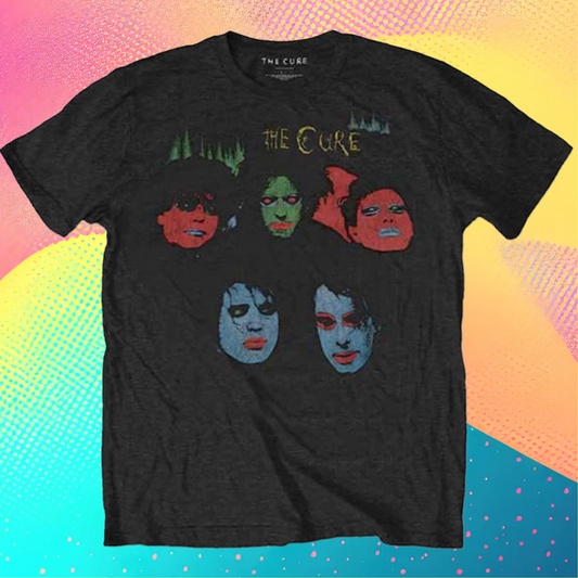 The Cure - In Between Days Black T-Shirt with Front and Back Print (Sml - XXL) 100% Cotton