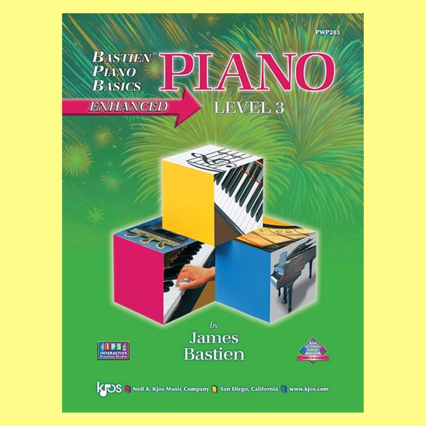 Bastien Piano Basics Enhanced: Piano Level 3 Book (Book and Media)