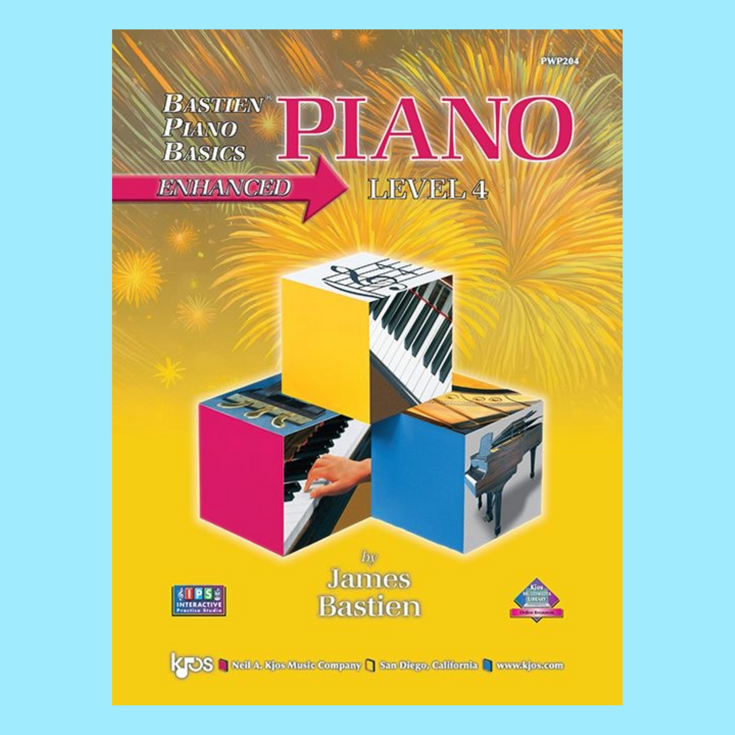 Bastien Piano Basics Enhanced: Piano Level 4 Book (Book and Media)