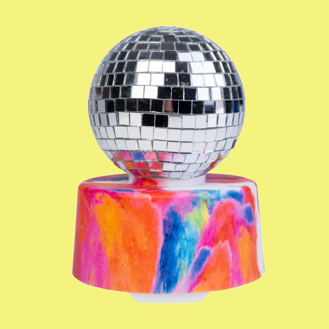 LED Colour Changing Disco Mirror Ball Bluetooth Speaker