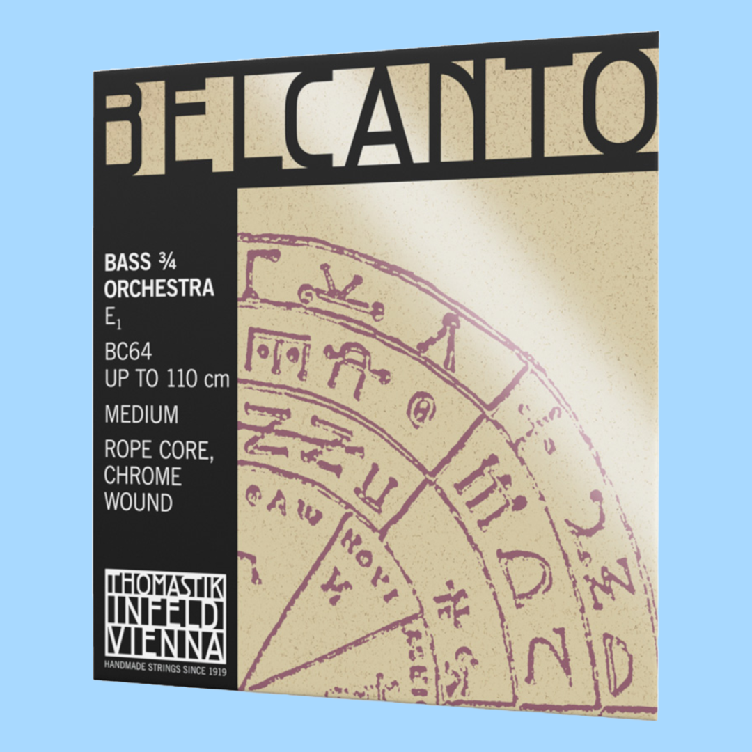 Thomastik BC64 Belcanto 3/4 低音提琴管弦乐型 (E) 单根琴弦