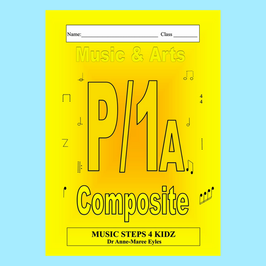 Music Stepz 4 Kidz - Music Composite Workbook PREP 1A Level (2025+)