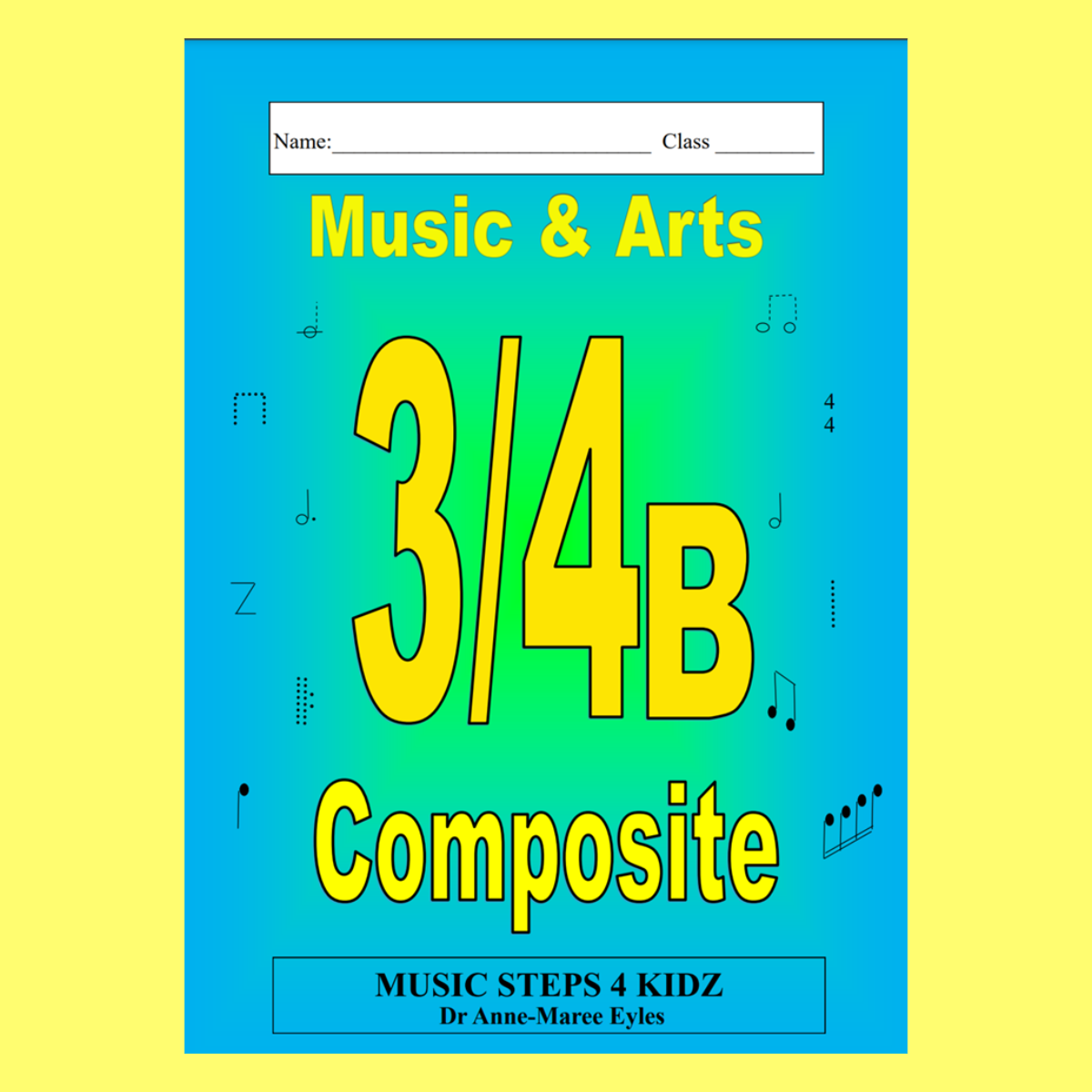 Music Stepz 4 Kidz - Music Composite Workbook 3/4B Level (2025+)