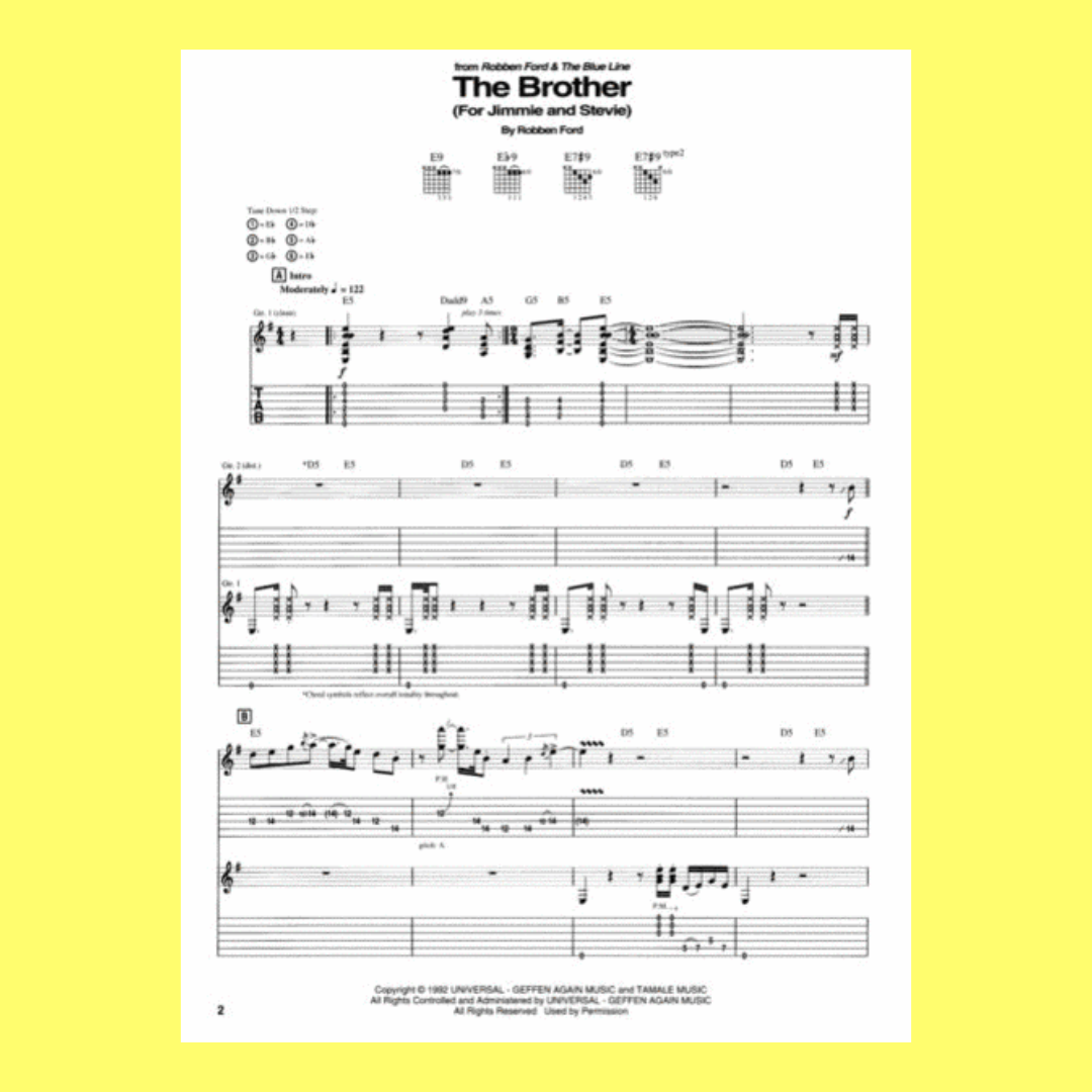 Robben Ford 吉他谱精选集
