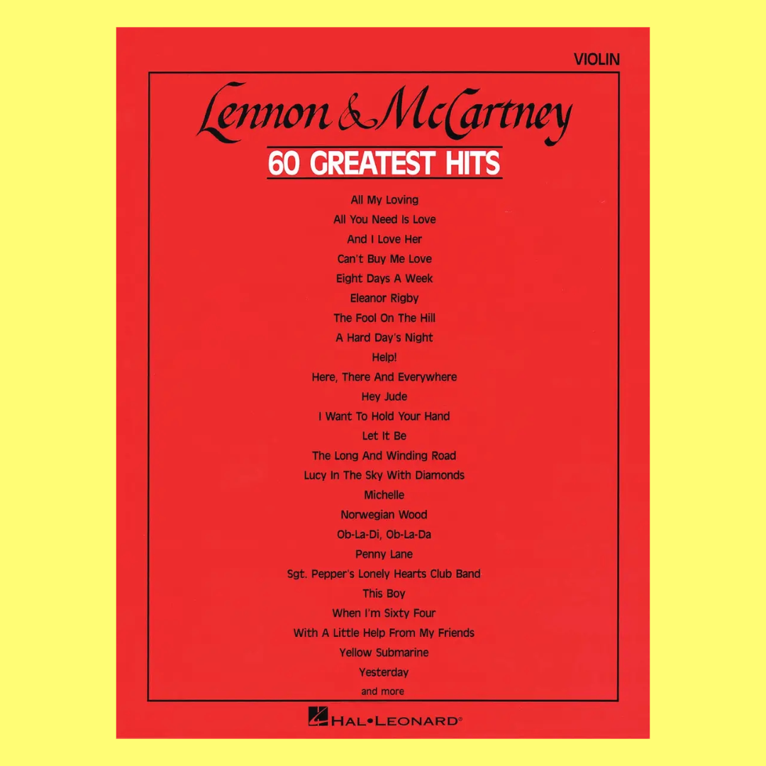 Lennon & McCartney - 60 Greatest Hits Violin Book
