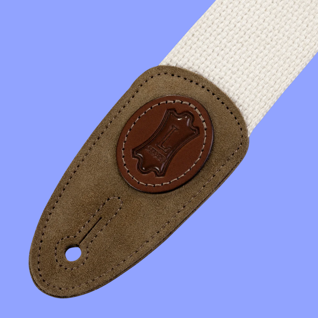 Levy Natural Cotton Guitar Strap 2" Wide