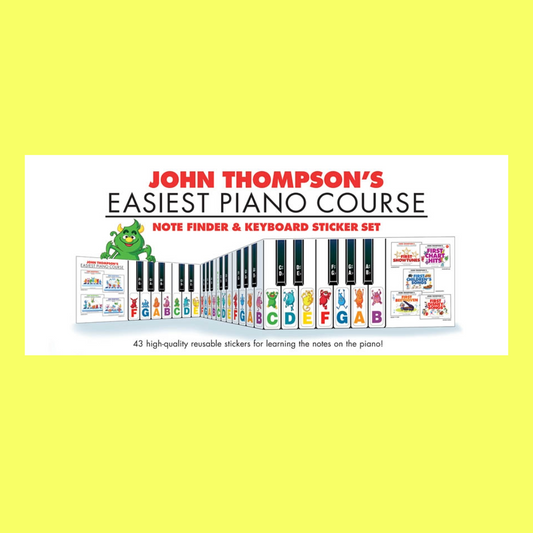 Easiest Piano Course - Note Finder & Keyboard Sticker Set