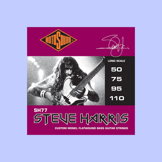 Rotosound SH77 Steve Harris Monel Long Scale Bass Strings Flatwound 50-110