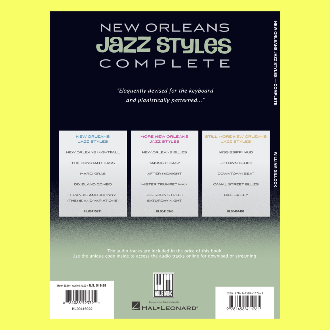 New Orleans Jazz Styles - Complete Edition Book