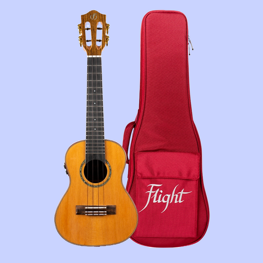 Flight Diana CE Concert Electro Acoustic Ukulele with Deluxe Padded Gig Bag