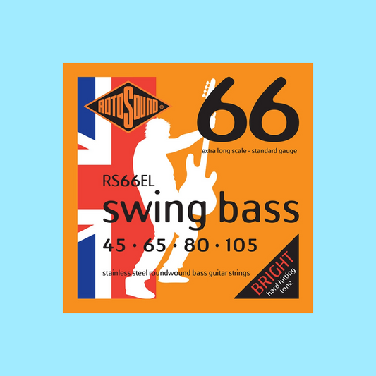 Rotosound RS66EL Swing Bass 66 Stainless Steel Extra Long Scale 45-105