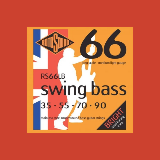 Rotosound RS66LB Swing Bass 66 Stainless Steel Long Scale 35-90