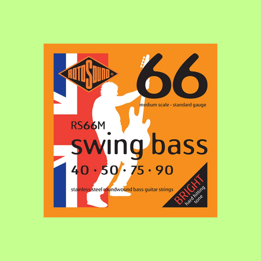 Rotosound RS66M Swing Bass 66 Stainless Steel Medium Scale Standard 40-90
