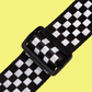 Levy Polyester Checkerboard Motif Guitar Strap 2" Wide