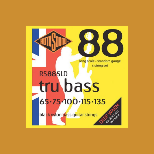Rotosound RS885LD Tru Bass 88 Black Nylon Tapewound 5-string 65-135