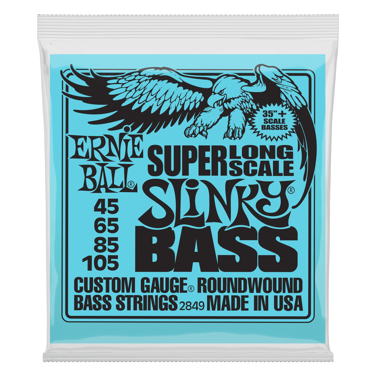 Ernie Ball Super Long Scale Slinky Electric Bass Strings - 45-105