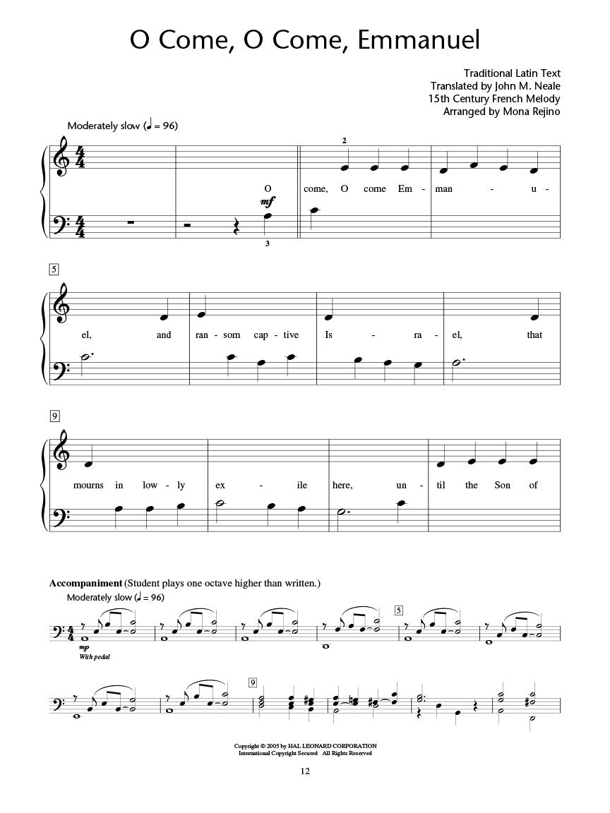哈尔·伦纳德(Hal Leonard)学生钢琴图书馆——成人钢琴圣诞精选集 1(含单册/音频)