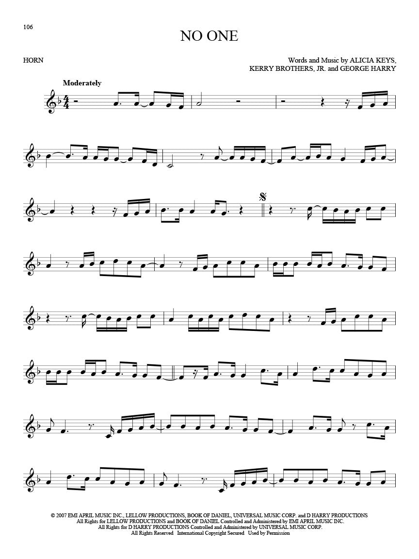 101 Hit Songs For Horn Book