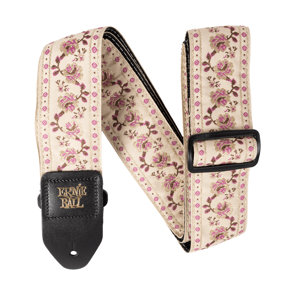 Ernie Ball Classic Jacquard Guitar/Bass Strap - Winding Rose (New)