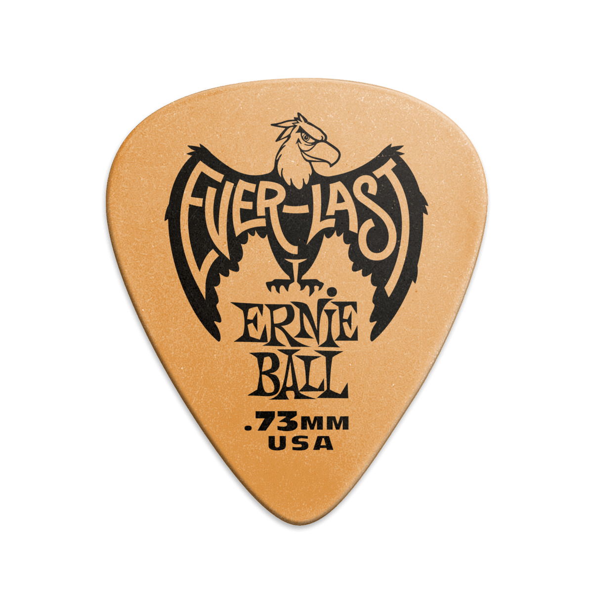 Ernie Ball 0.73mm Everlast Picks - Orange - 12-Pack