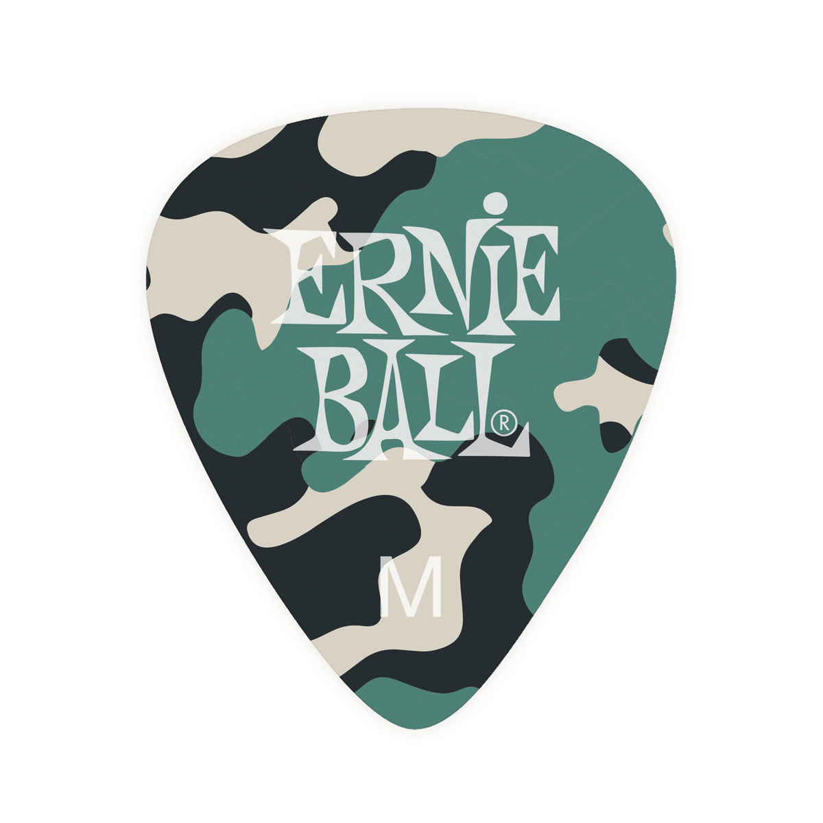 Ernie Ball Medium Camouflage Cellulose Picks - 12-Pack