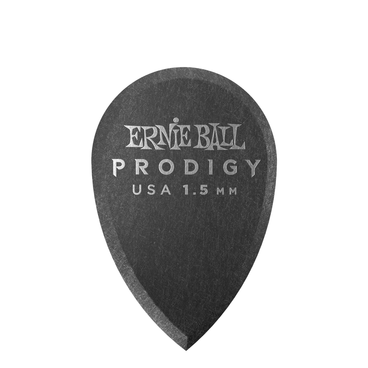 Ernie Ball 1.5 mm Teardrop Prodigy Picks - Black - 6-Pack
