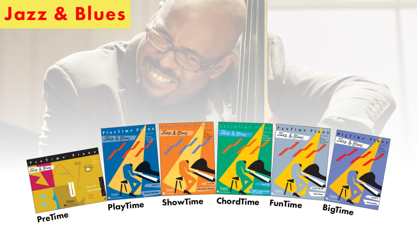 Faber Piano Adventures: BigTime Jazz & Blues Piano Level 4 Book