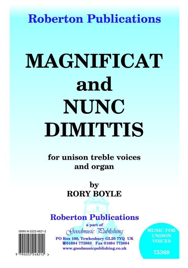 Magnificat & Nunc Dimittis Unison Treble/Organ