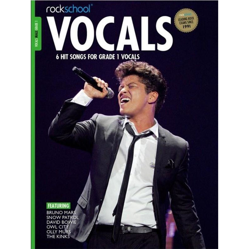 ROCKSCHOOL VOCALS GRADE 1 MALE 2014-2020 - Music2u