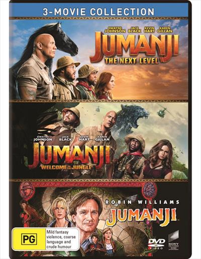 Jumanji / Jumanji - Welcome To The Jungle / Jumanji - The Next Level | Triple Pack - Franchise Pack DVD