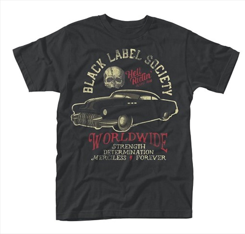 Black Label Society Hell Riding Hot Rod Size S Tshirt