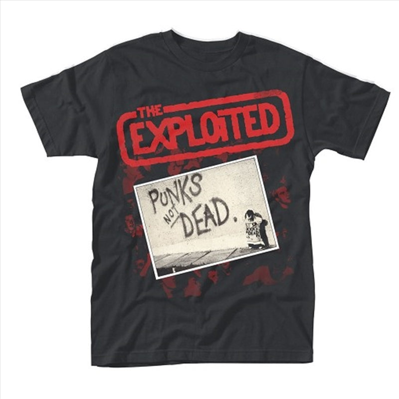 The Exploited Punks Not Dead Size M Tshirt