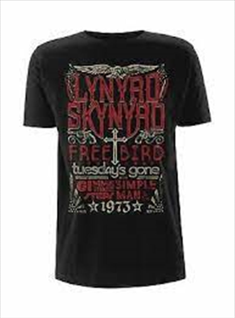 Lynyrd Skynyrd Freebird 1973 Hits Unisex Size Medium Tshirt