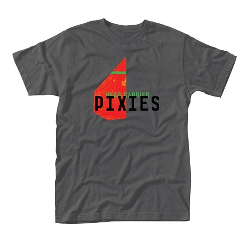 Pixies Head Carrier Grey Size Medium Tshirt