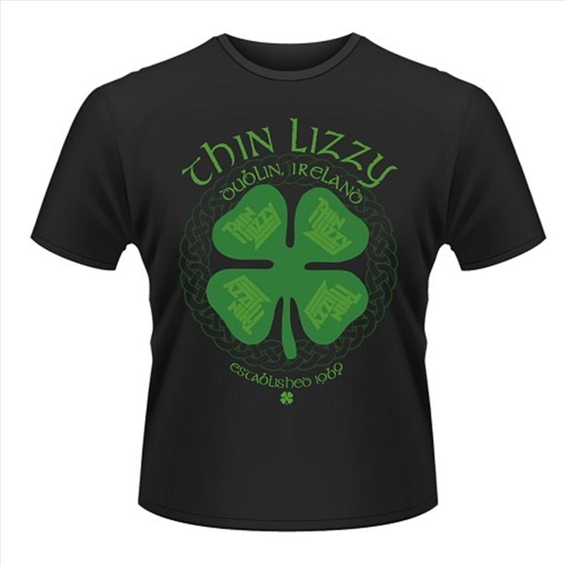 Thin Lizzy Four Leaf Clover Size XL Tshirt