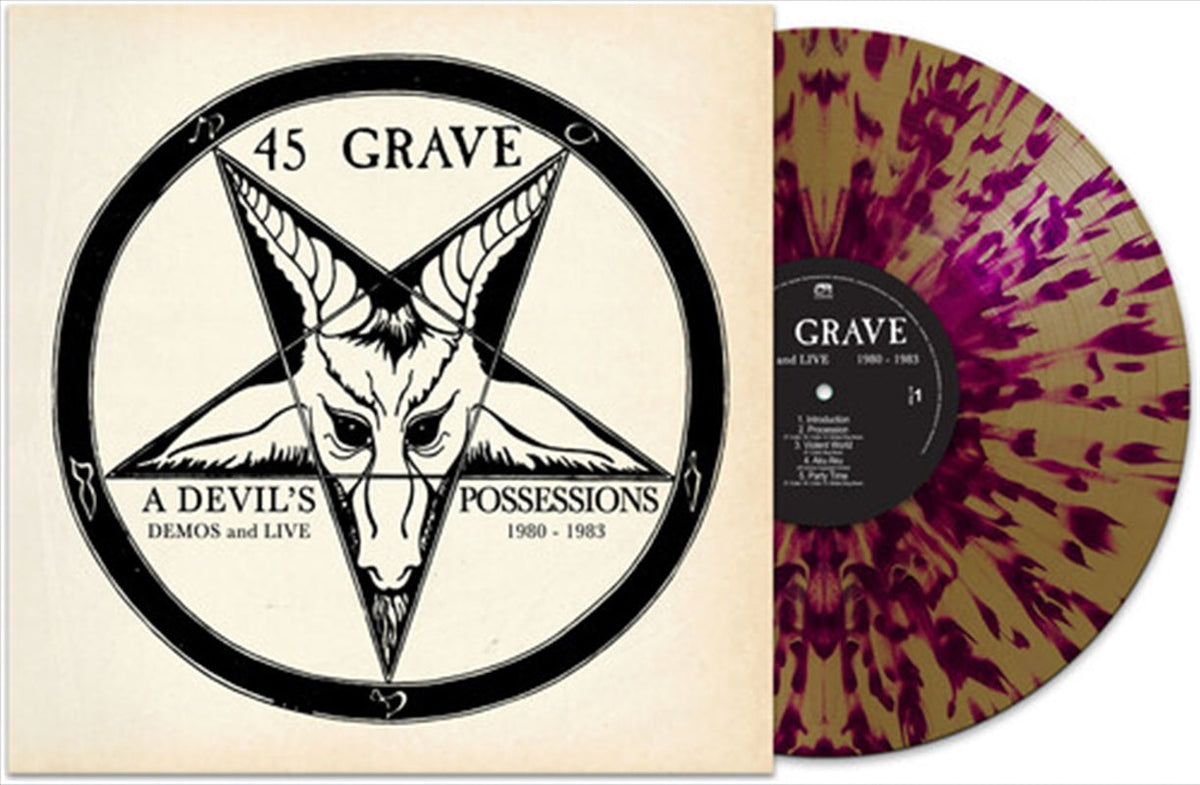 45 Grave - A Devils Possessions Demos Live 1980 1983 GoldPurple Splatter Vinyl