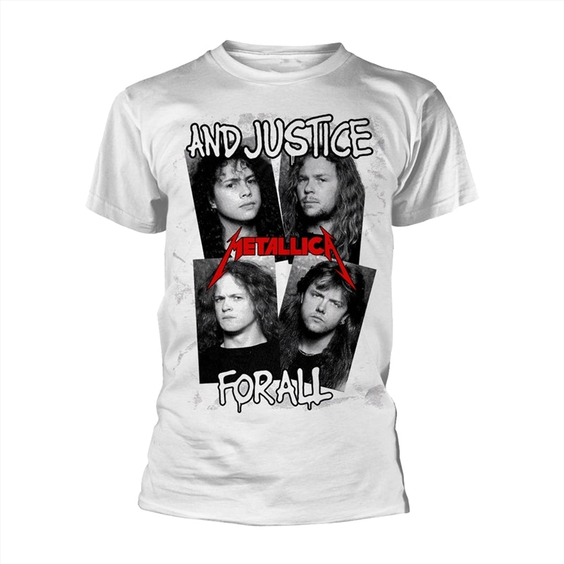 Metallica - Faces First Four Albums - White - XL