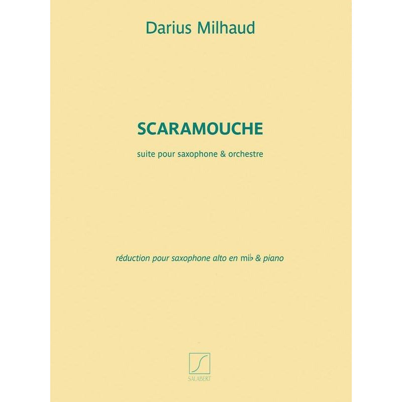 MILHAUD - SCARAMOUCHE ALTO SAXOPHONE/PIANO - Music2u